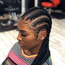 styled braids